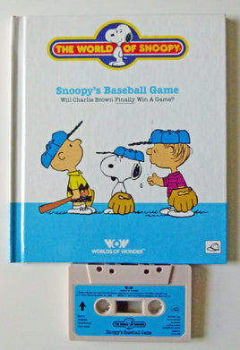 Worlds Of Wonder Snoopy Book And Tape Set - Snoopy's Baseball Game