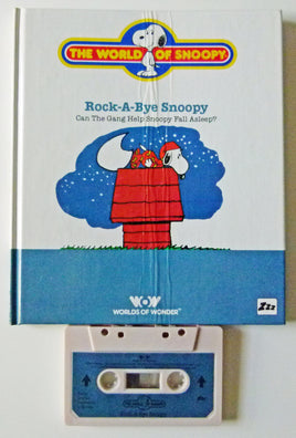 Worlds Of Wonder Snoopy Book And Tape Set - Rock-A-Bye Snoopy (NEAR MINT)
