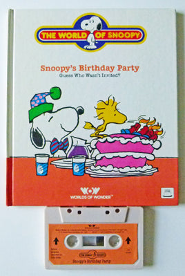 Worlds Of Wonder Snoopy Book And Tape Set - Snoopy's Birthday Party