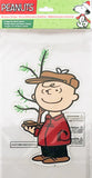 Charlie Brown Christmas Jelz Window Cling - Christmas Tree