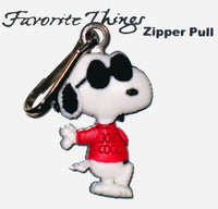 Snoopy Joe Cool Pvc Zipper Pull