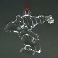 Snoopy Skater Waterford Crystal Christmas Ornament