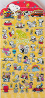 Peanuts Sticker Set With Metallic Gold Accents and Borders - Great for scrapbooking and adding Peanuts decor to cards and envelopes. - snoopn4pnuts.com