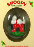 Snoopy On Wreath Christmas Ornament (No Box)