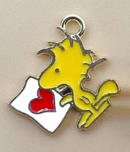 Woodstock Enamel Charm - Love Letter - snoopn4pnuts.com