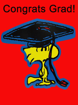 Peanuts Double - Sided Flag - Congrats Grad - snoopn4pnuts.com