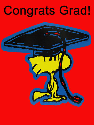 Peanuts Double - Sided Flag - Congrats Grad - snoopn4pnuts.com