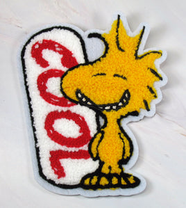 Cool Woodstock Large Soft Furry Patch (Sew - On) - snoopn4pnuts.com