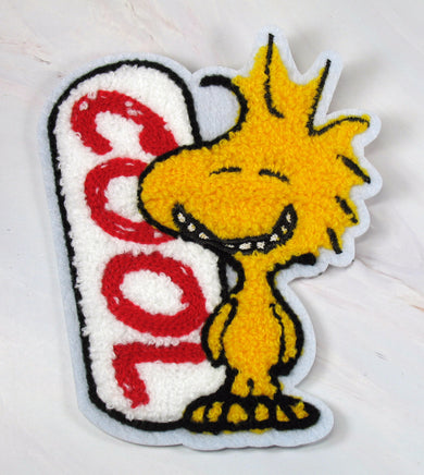 Cool Woodstock Large Soft Furry Patch (Sew - On) - snoopn4pnuts.com