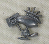 Woodstock Solid Pewter Pin - Peace