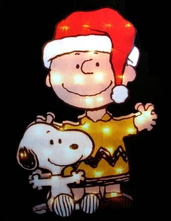 Charlie Brown and Snoopy Pre-Lit Indoor/Outdoor Window Decor