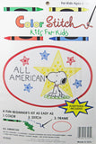 Color Stitch Kit for Kids - Snoopy (All American)