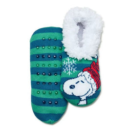 Snoopy Santa Plush Slippers - snoopn4pnuts.com