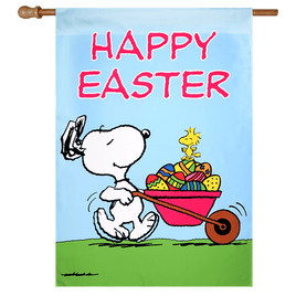 NON - VINTAGE FLAG - HAPPY EASTER - snoopn4pnuts.com