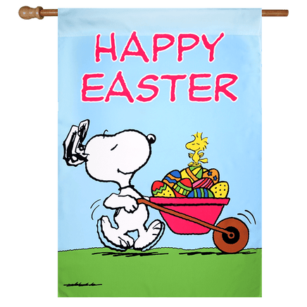 NON - VINTAGE FLAG - HAPPY EASTER - snoopn4pnuts.com