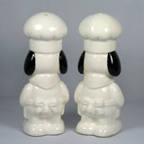 Chef Snoopy Vintage Salt & Pepper Shakers (No Rubber Stoppers)