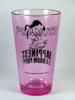 Lucy Drinking Glass - Happiness Is A Warm Puppy