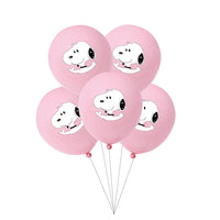 Peanuts 5-Piece Latex Balloon Set - Snoopy   (Air Fill/NOT Helium)