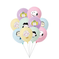 Peanuts 5-Piece Latex Balloon Set - Mixed Characters (Air Fill/NOT Helium)