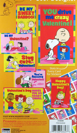 Peanuts Valentine's Day Cards With Stickers