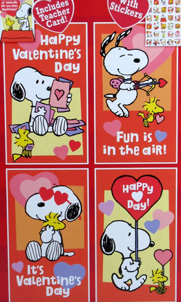 Snoopy Valentine's Day Cards With Stickers