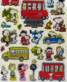 Snoopy and Woodstock Puffy Vinyl Metallic Stickers - Great For Scrapbooking!
