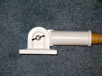 Metal Flag Pole With Wood-Like Finish And Bracket