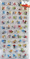 Snoopy Clear-Backed Puffy Alphabet Stickers - Great For Scrapbooking!