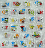 Snoopy Clear-Backed Puffy Alphabet Stickers - Great For Scrapbooking!