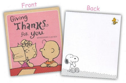 Peanuts Affirmatiion And Encouragement Note Cards