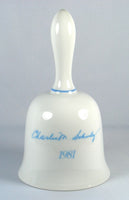 1981 Snoopy Flying Ace Porcelain Bell
