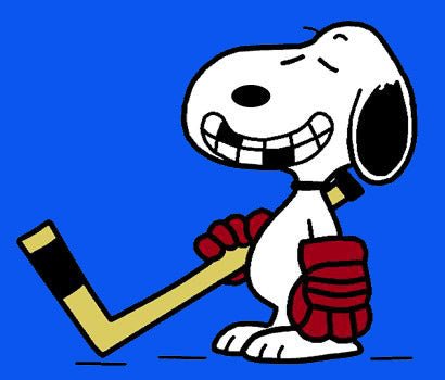 Peanuts Double - Sided Flag - Snoopy Hockey Player - snoopn4pnuts.com