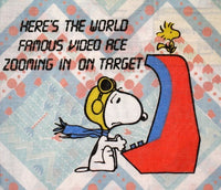 Vintage Peanuts Gang Pillow Case - Video Games