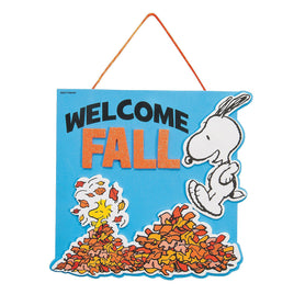 Peanuts 2 - D Welcome Fall Sign Craft Kit - snoopn4pnuts.com