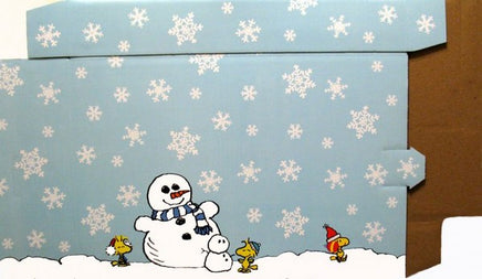 Snoopy Santa Decorative Cardboard Shipping / Mailing Box - Medium Size  (Serves As A Gift Box Too!)