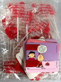 Peanuts Valentine's Day Cards and Lollipops Set