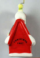 1987 Snoopy's Christmas Doghouse Christmas Ornament - snoopn4pnuts.com