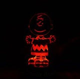 Peanuts Multi-Colors Light-Up Acrylic Statue - Charlie Brown