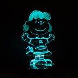 Peanuts Multi-Colors Light-Up Acrylic Statue - Lucy