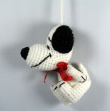 Snoopy Crocheted Christmas Ornament