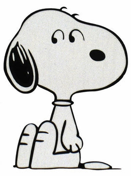 Snoopy Reflective Vinyl Car Decal - Headlights Make It "Light Up" - snoopn4pnuts.com