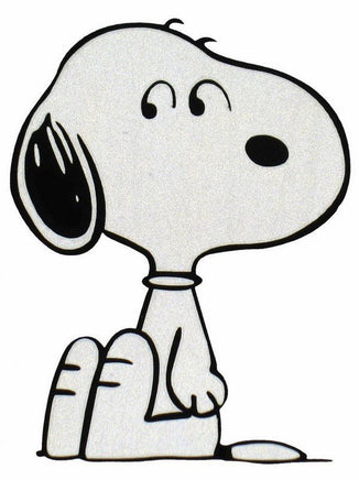 Snoopy Reflective Vinyl Car Decal - Headlights Make It "Light Up" - snoopn4pnuts.com