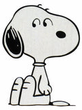 Snoopy Reflective Vinyl Car Decal - Headlights Make It "Light Up"