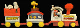Snoopy 3-Piece Express Train Set With Wind-Up Locomotive