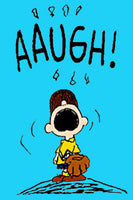 Peanuts Double-Sided Flag - AAUGH!