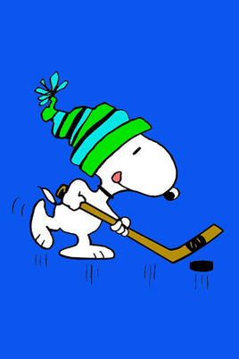 Peanuts Double - Sided Flag - Snoopy Hockey Player - snoopn4pnuts.com