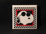 Snoopy JOE COOL WITHIN CHECKERED FRAME PIN
