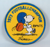 1973 SNOOPY FOOTBALL CHAMPION PATCH