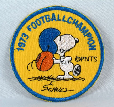 1973 Snoopy Football Champion Patch