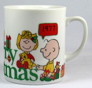 1977 Peanuts Gang Vintage Limited-Edition Christmas Mug